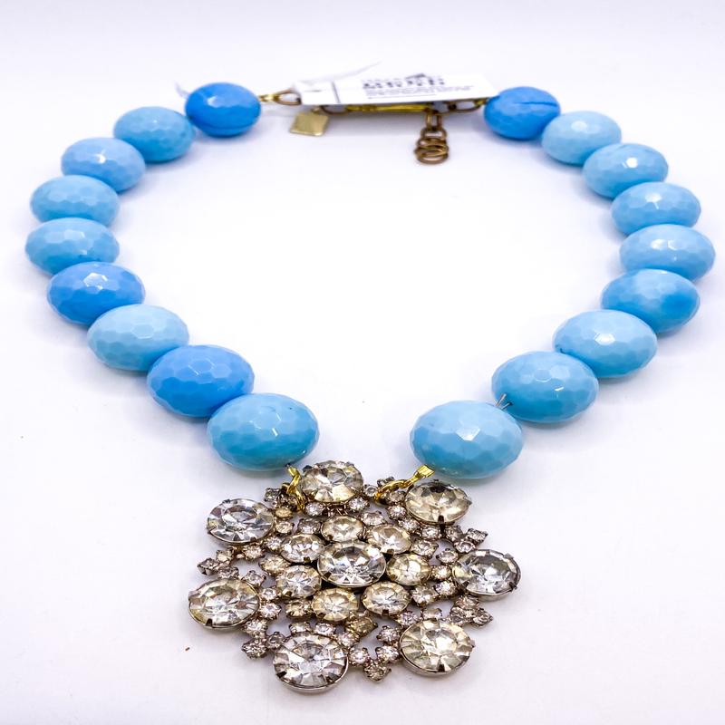 1950s Brooch 1960s Bead Necklace | Made In The Deep South