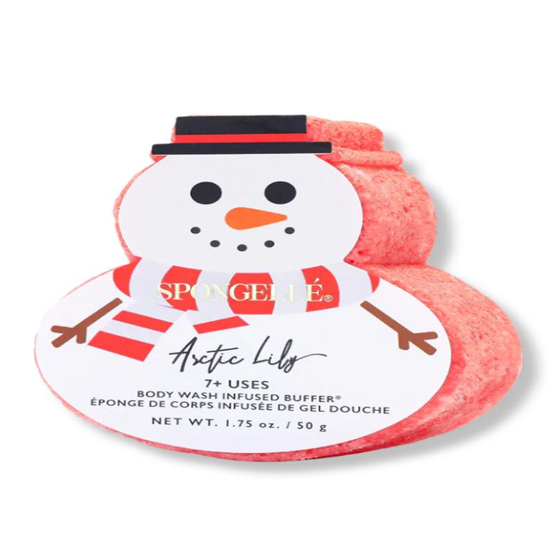 Snowman Holiday Buffer- Arctic Lily | Spongelle