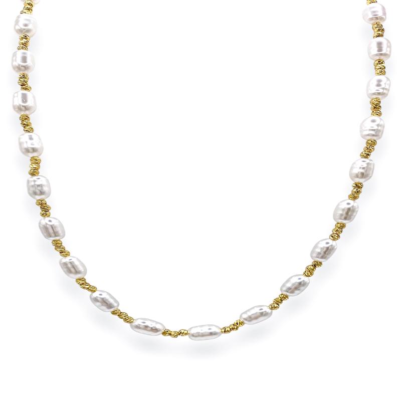DOORBUSTER - Pearl Chic Necklace - Gold | Treasure Jewels