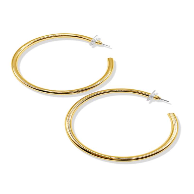 Kristalize Kenny Gold Hoop Earring - FINAL SALE