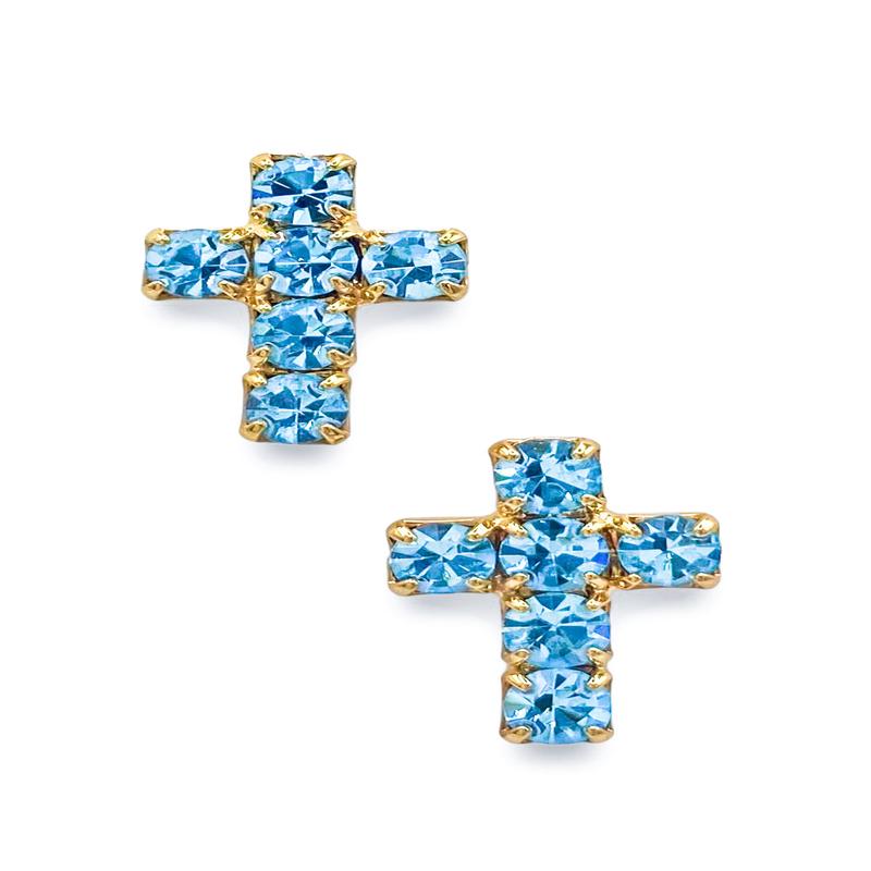 Our Savior Lt Turquoise Stud Earring | TOVA - FINAL SALE