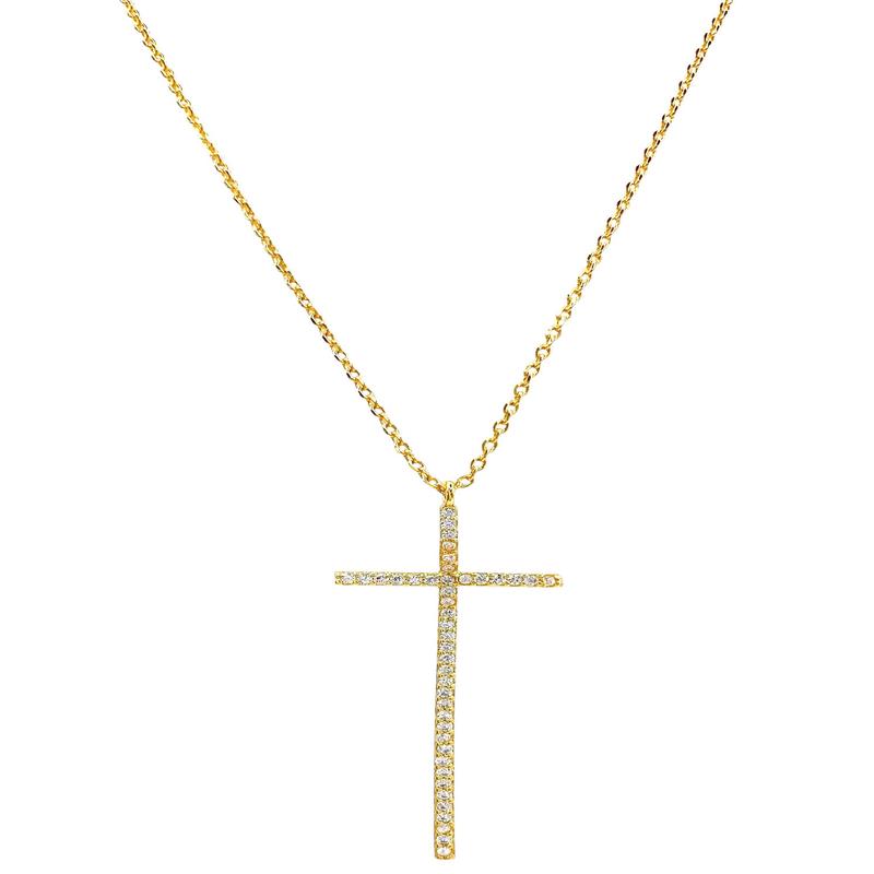 At The Cross Gold Necklace - FINAL SALE