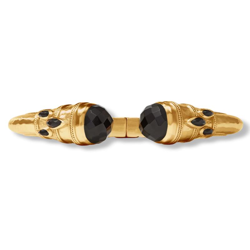 DOORBUSTER Julie Vos Cassis Obsidian Black Cuff Bracelet