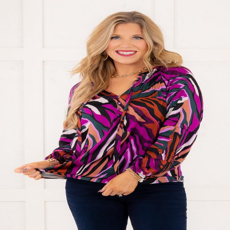 DOORBUSTER - On The Horizon Blouse | Tribal