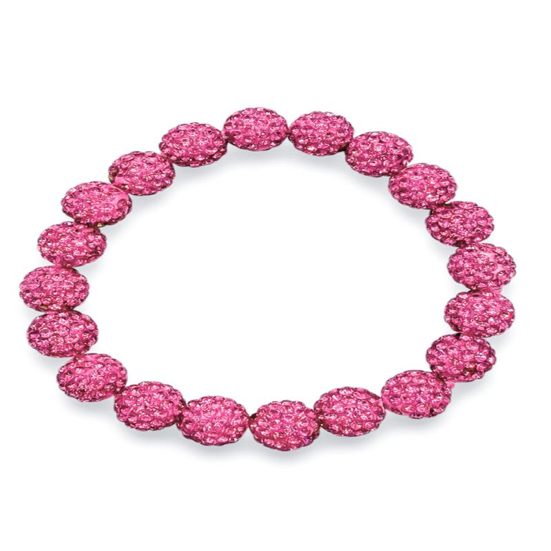 Feeling Sweet Dark Pink Beaded Bracelet