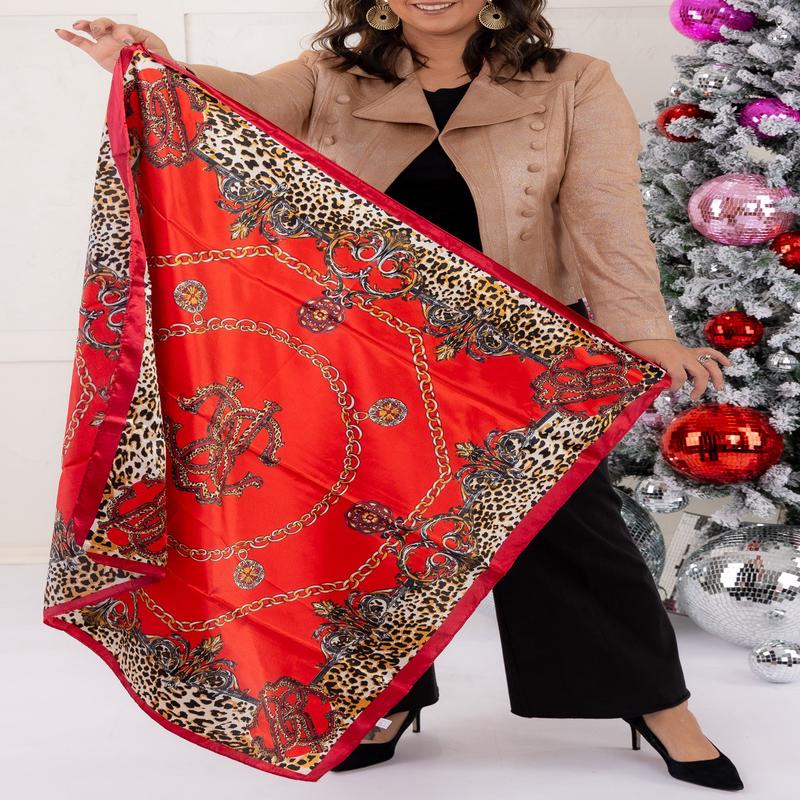 Linked To You Scarf - Red - FINAL SALE