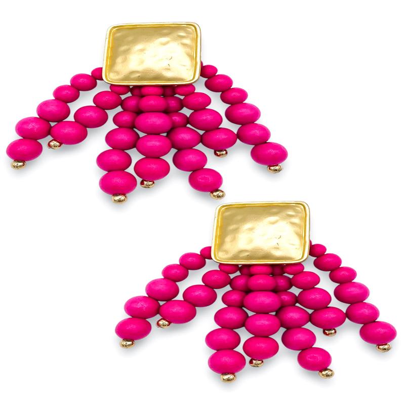 Spark In Your Life Earring - Fuchsia - FINAL SALE