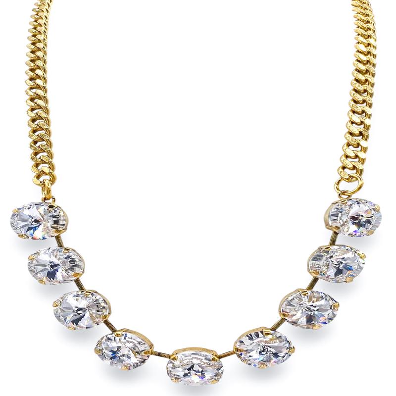 TOVA Mini Sofia Clear Necklace