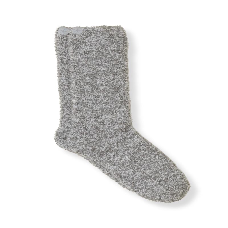 Cozychic Heathered Socks - Moonbeam/White | Barefoot Dreams