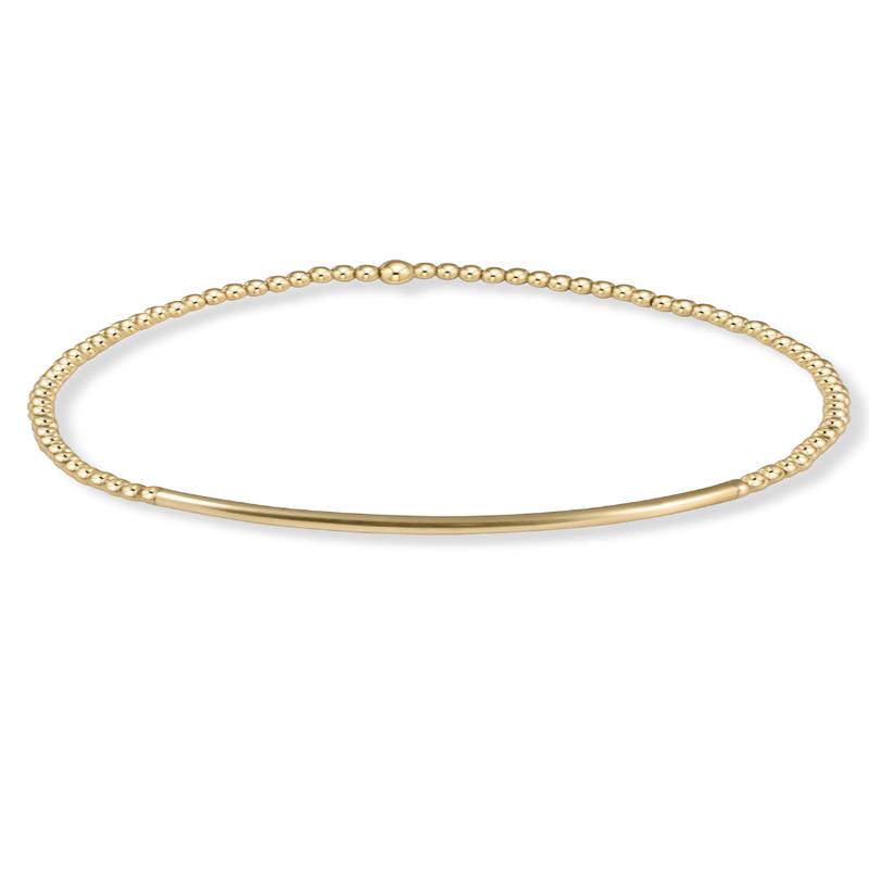 enewton Classic Gold 2mm Bead Bliss Bar Bracelet