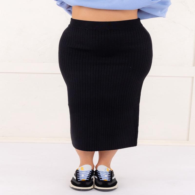 Salma Knitted Ribbed Skirt - FINAL SALE