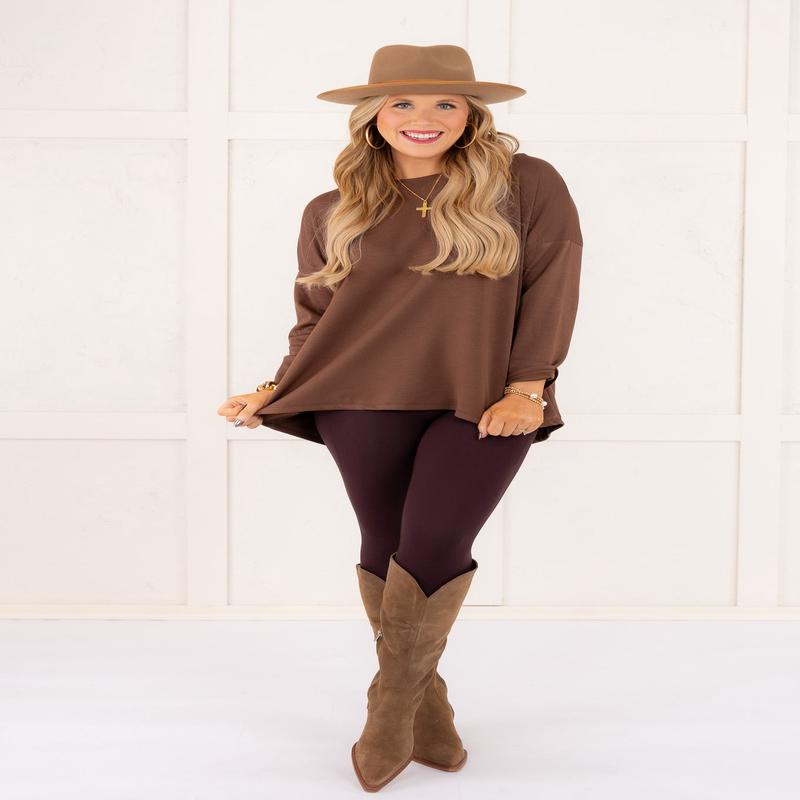 Days Go By Top - Chocolate