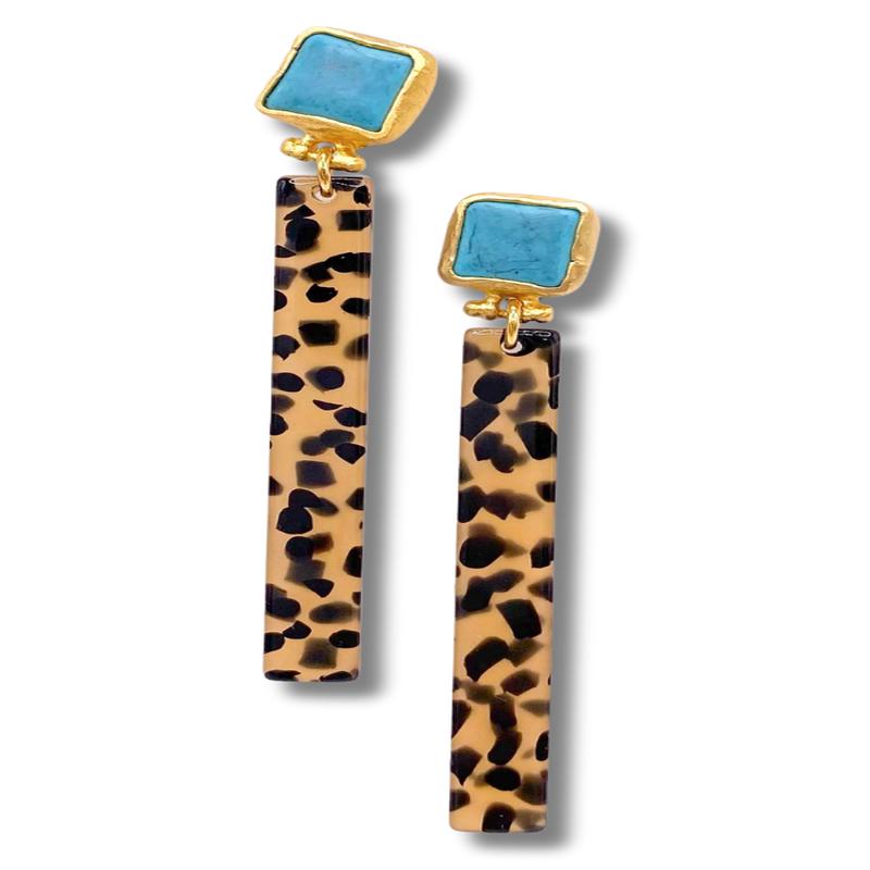 In Your Image Earring - Cheetah | Virtue - FINAL SALE