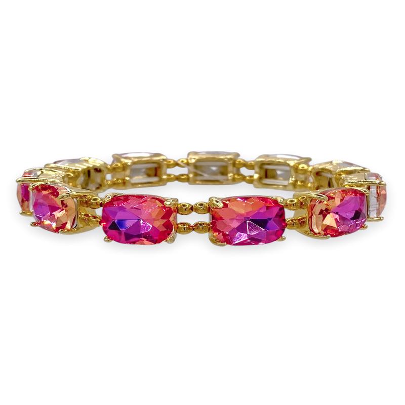 Love Myself Pink Abalone Stretch Bracelet