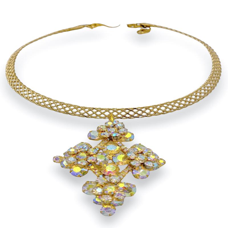 Made In The Deep South 1950s Brooch 1970s Collar Necklace