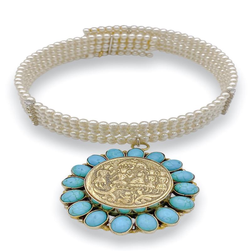 Made In the Deep South 1960s Turquoise 1960s Necklace