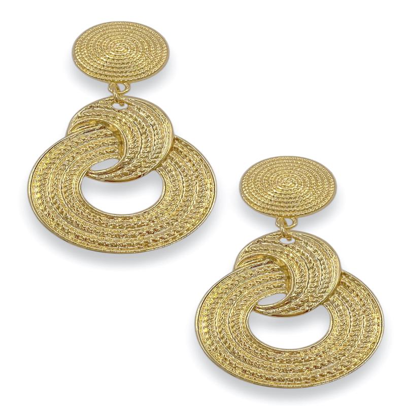 Straight To The Point Gold Earring