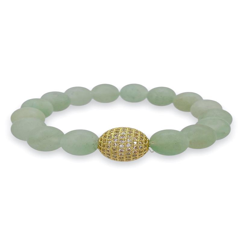 Virtue Brave Enough Matte Wintergreen Beaded Bracelet - FINAL SALE