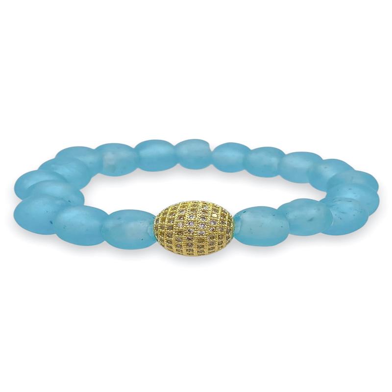 Virtue Taking The Risk Turquoise Beaded Bracelet - FINAL SALE