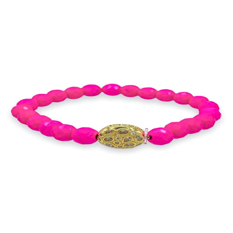 Virtue The Countess Hot Pink Luxe Faberge Bracelet - FINAL SALE