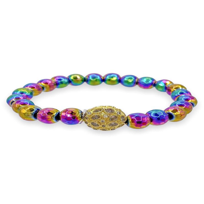 Virtue The Countess Mermaid Hematite Luxe Faberge Bracelet - FINAL SALE