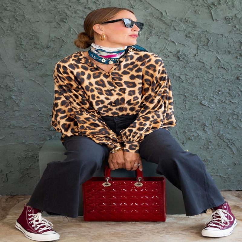 Walk On The Wild Side Blouse - FINAL SALE