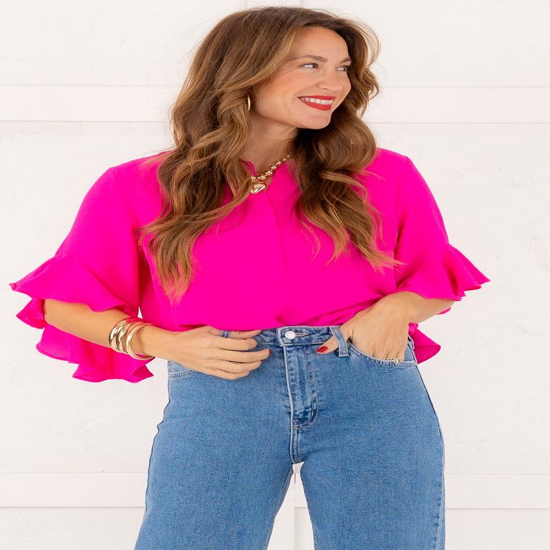 Always Right Flutter Sleeve Top