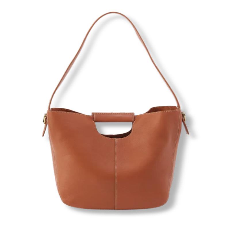 HOBO Camden Burnished Caramel Shoulder Bag