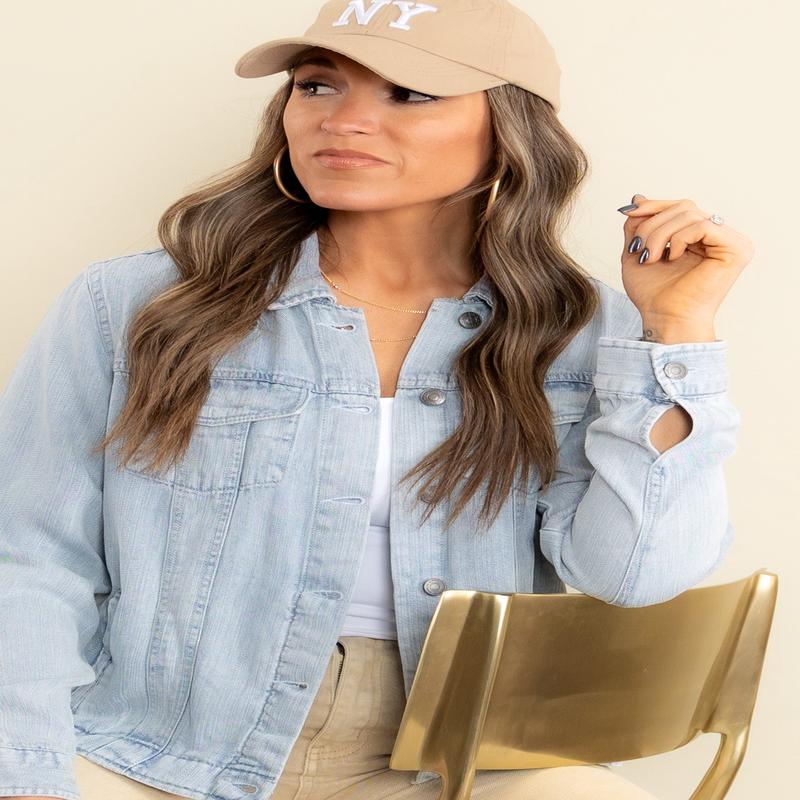 Jackie Long Sleeve Denim Jacket In Callie