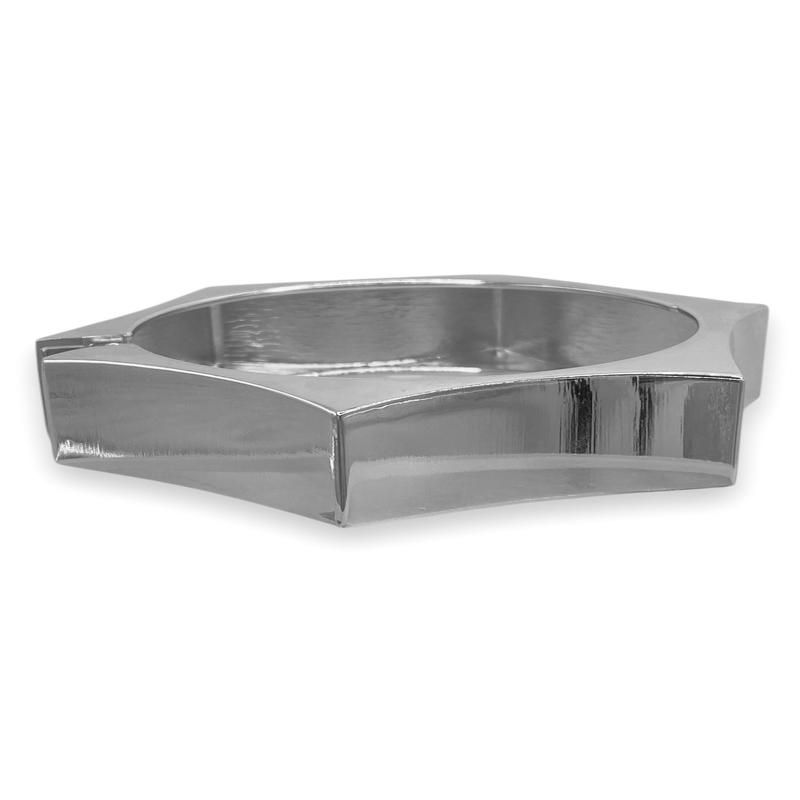 Looking Sharp Silver Bangle Bracelet - FINAL SALE