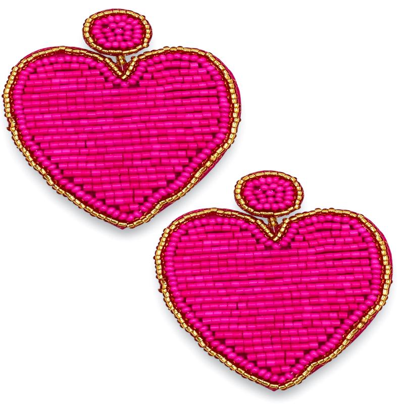 Queen of My Heart Beaded Earrings