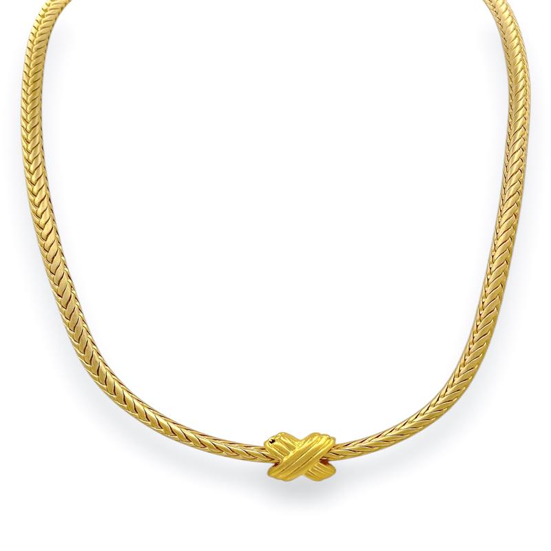 Virtue Don't Cross Me Chain Necklace