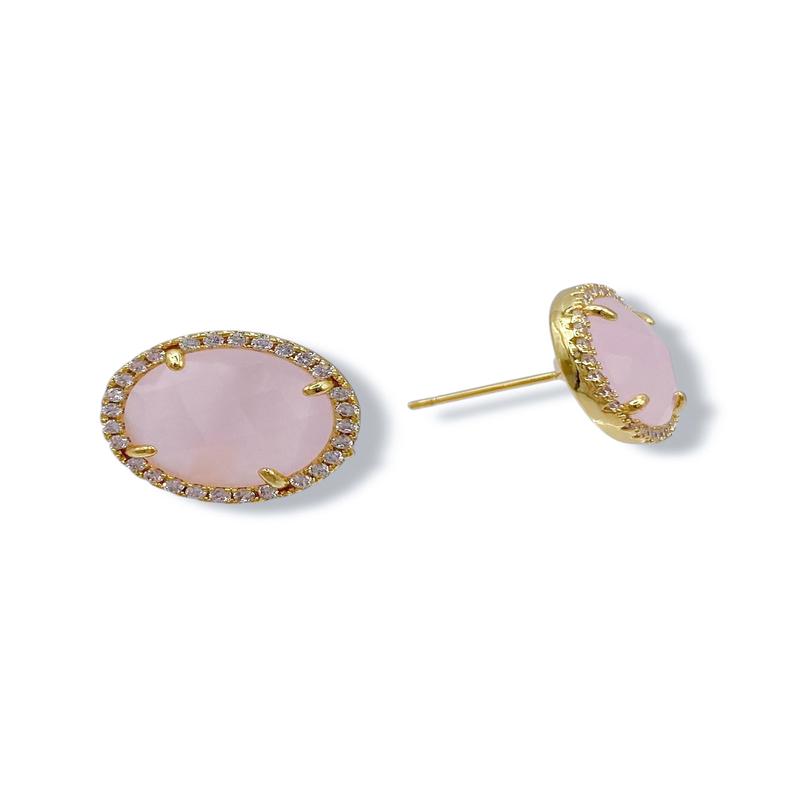 Virtue Kikki Blush Stud Earrings *Final Sale*