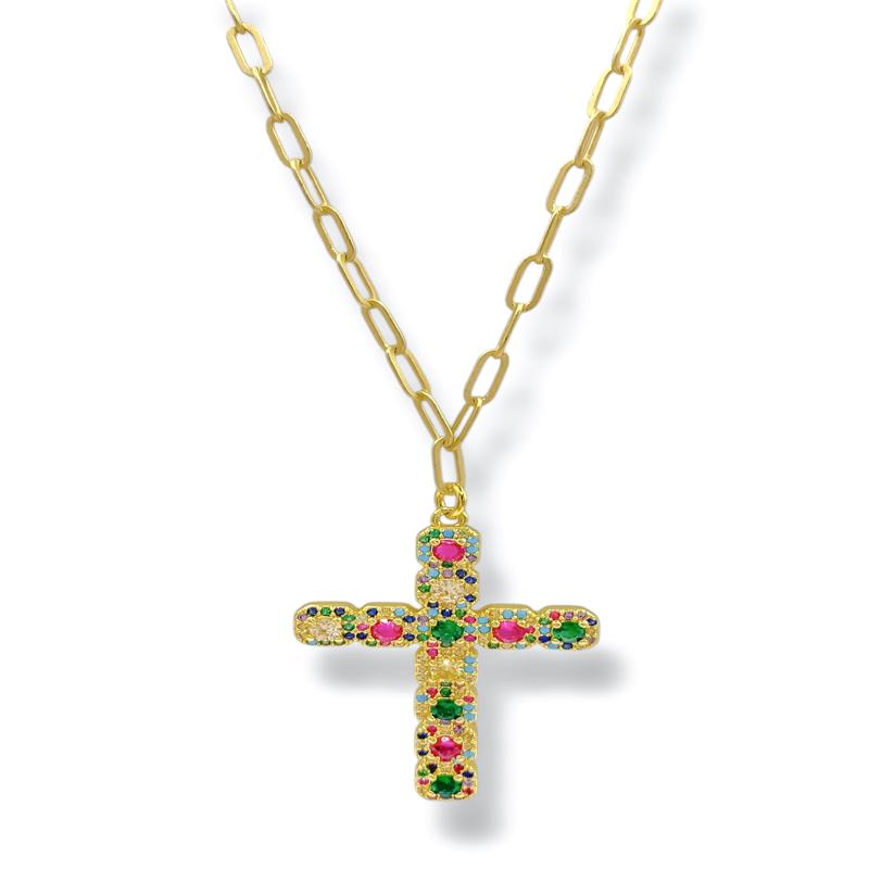 Virtue Purpose Cross Chain Necklace - FINAL SALE