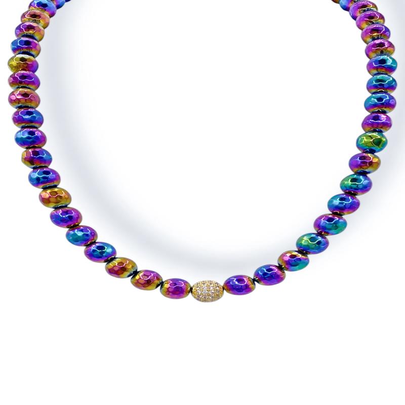 Virtue So Mesmerizing Mermaid Hematite Beaded Necklace - FINAL SALE