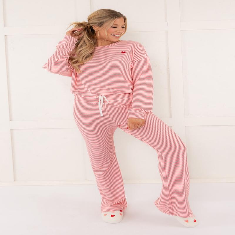 Z Supply Biscous Striped Long Sleeve Top