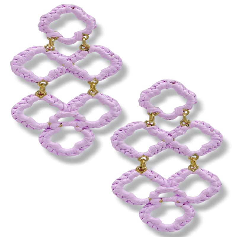 Freddy Raffia Drop Earrings