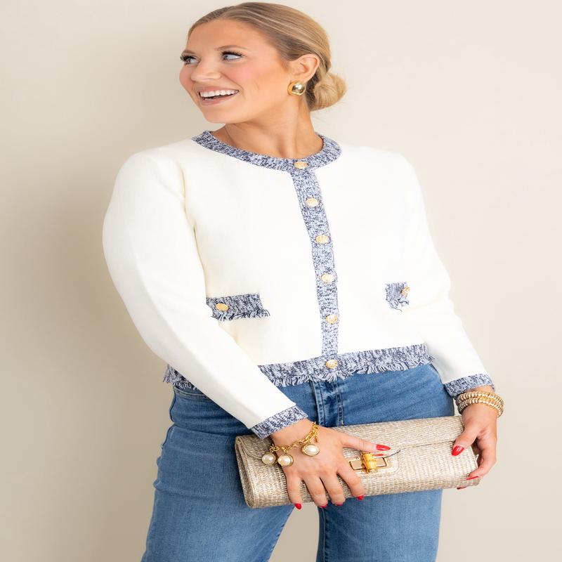 Holding On Cream Long Sleeve Jacket - FINAL SALE