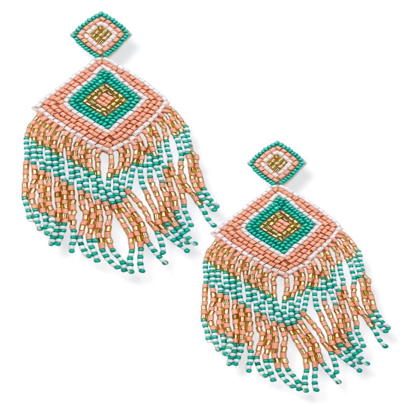 Love Hearing That Seed Bead Post Back Earrings - FINAL SALE