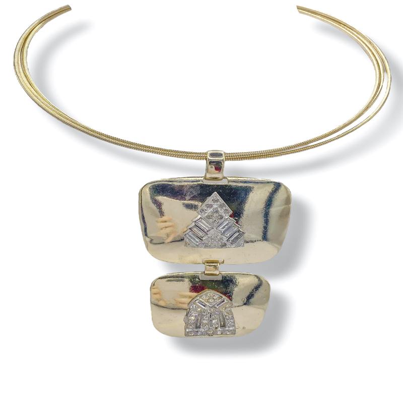 Made In The Deep South 1930s Fur Clip x 2 1970s Necklace