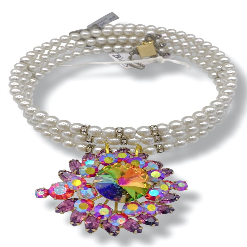 Made In the Deep South 1950s Brooch 1960s Collar Necklace