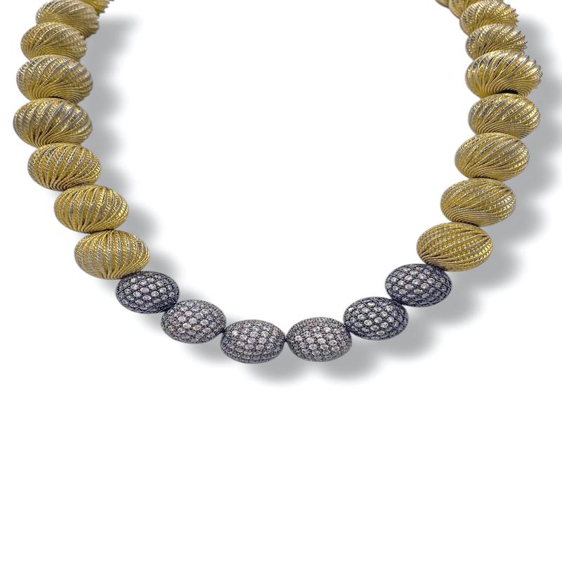 Made In the Deep South 1950s Gold Bead Necklace