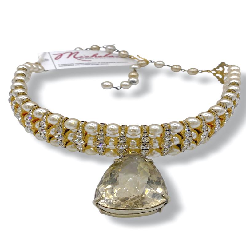 Made In the Deep South 1960s Clear Quartz 1940s Necklace