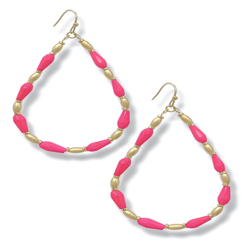 Rosie Teardrop Bead Earrings *Final Sale*
