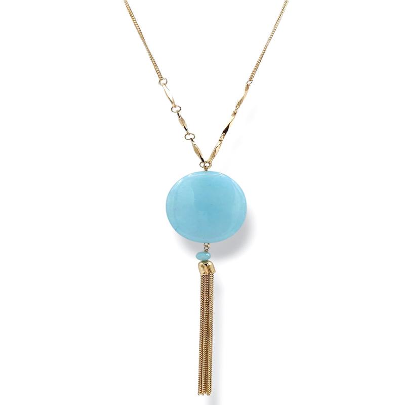 Talton Stone Tassel Long Necklace