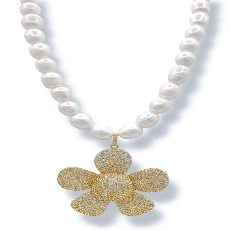 Virtue The Wildflower Luxe Pearl Necklace