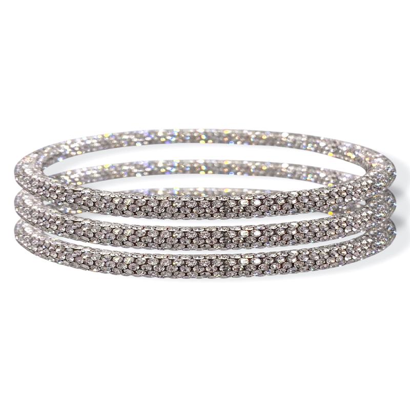 Bright Like A Diamond Rhinestone Bracelet Set