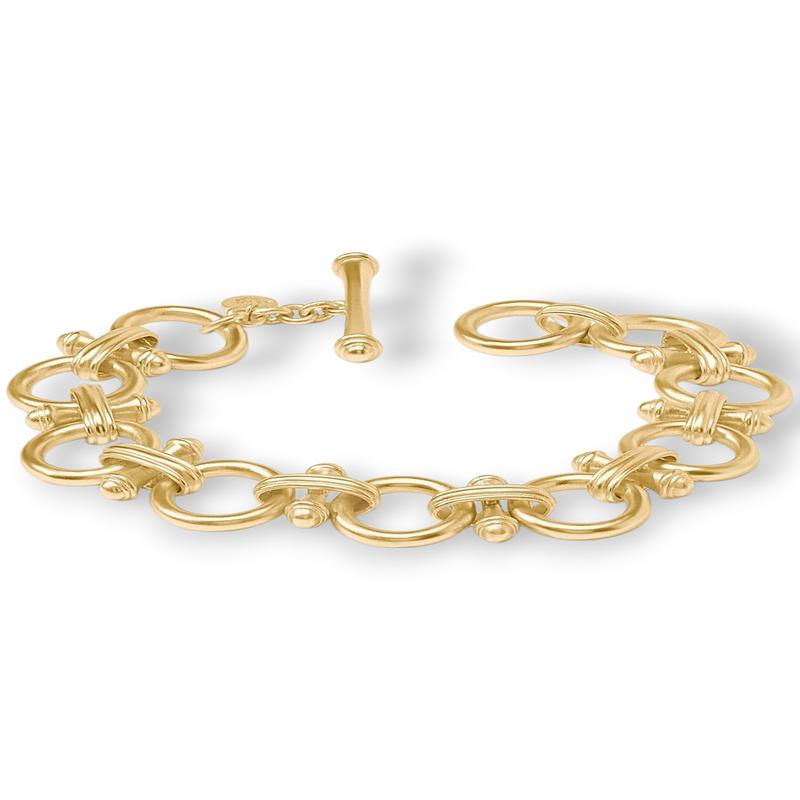 Julie Vos Bamboo Gold Link Bracelet