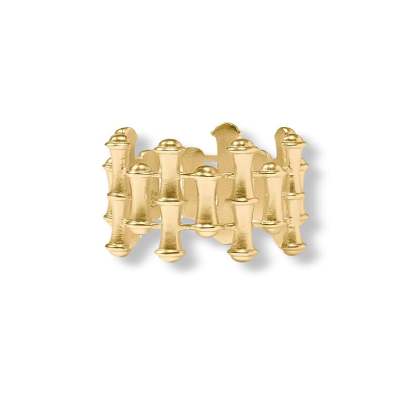 Julie Vos Bamboo Gold Ring