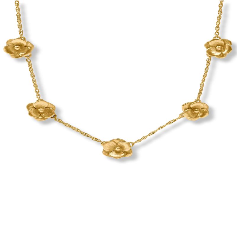 Julie Vos Bloom Delicate Station Necklace